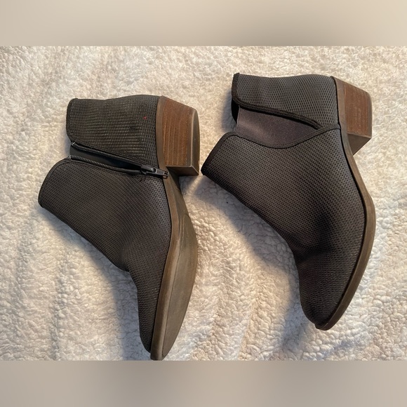 Brown/Gray zip side Kenzie Booties - Picture 2 of 4